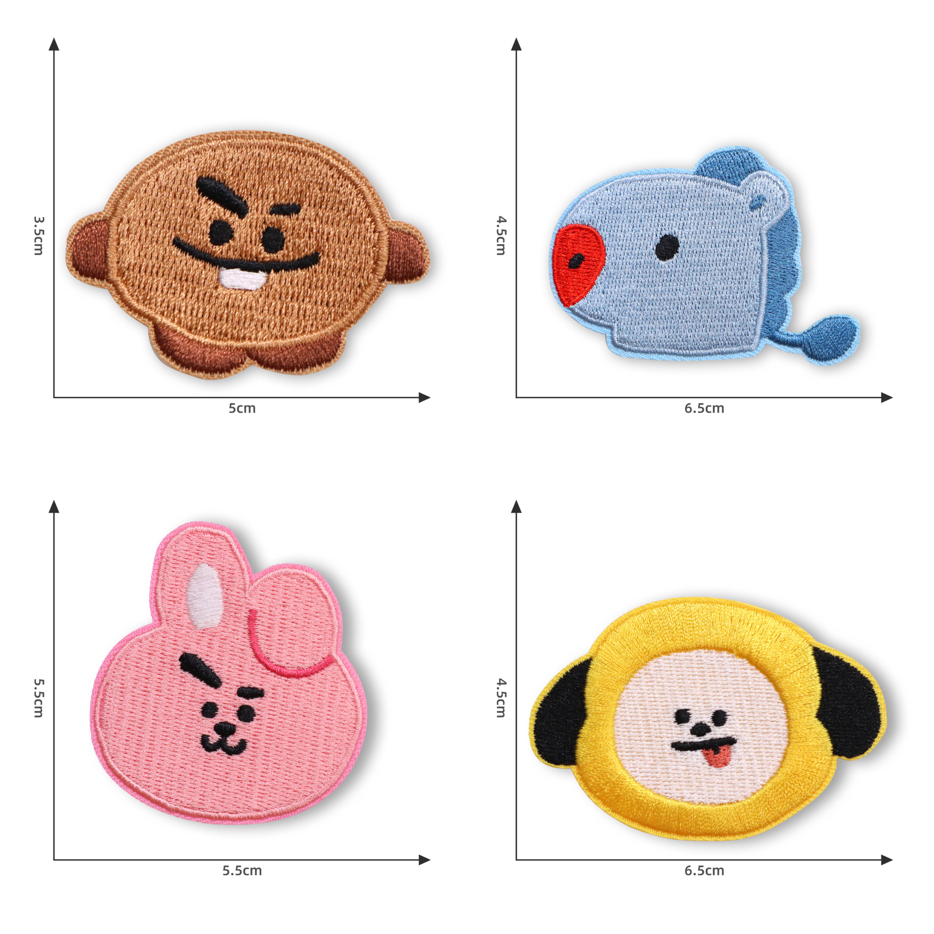 Cute Embroidery Cloth Patches 01 - 图片 8