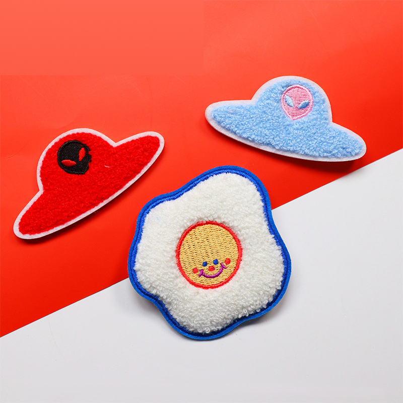 Chenille Towel Embroidery Patches 01 - 图片 2