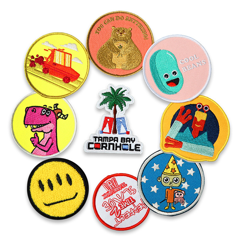 Round Custom Embroidered Badges 01