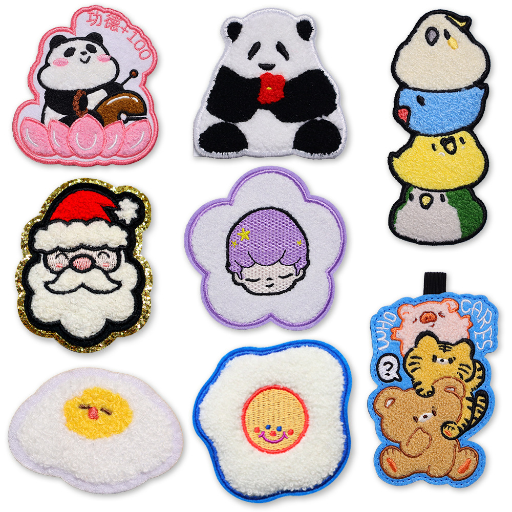 Chenille Towel Embroidery Patches 01