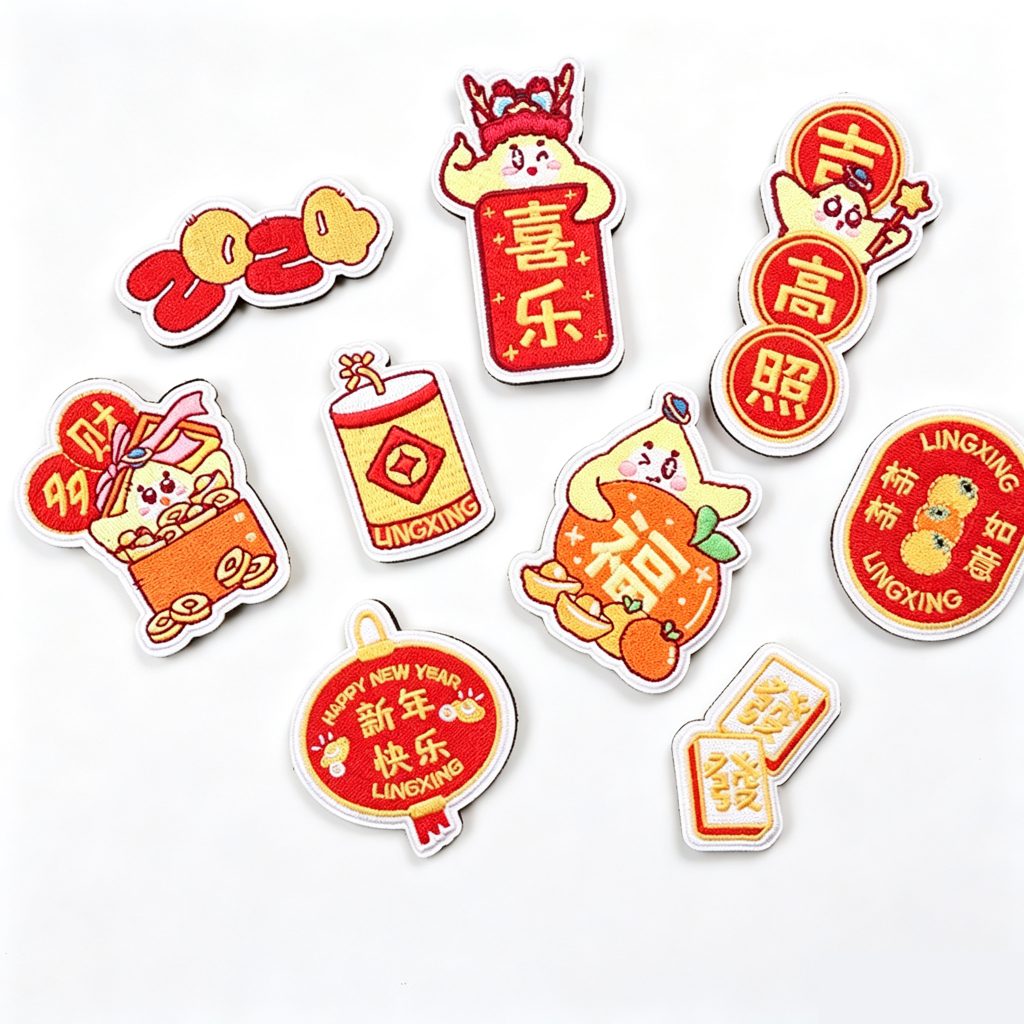 Cartoon Embroidered Velcro Patches 01